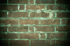 greenish grungy brick wall background texture