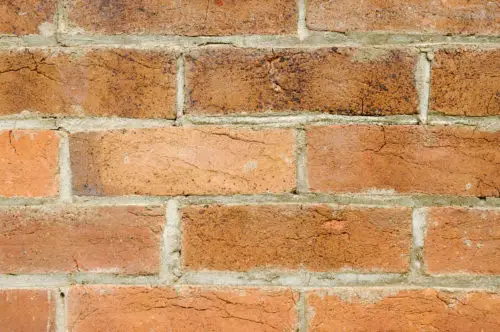 image closeup of an old brick wall background texture