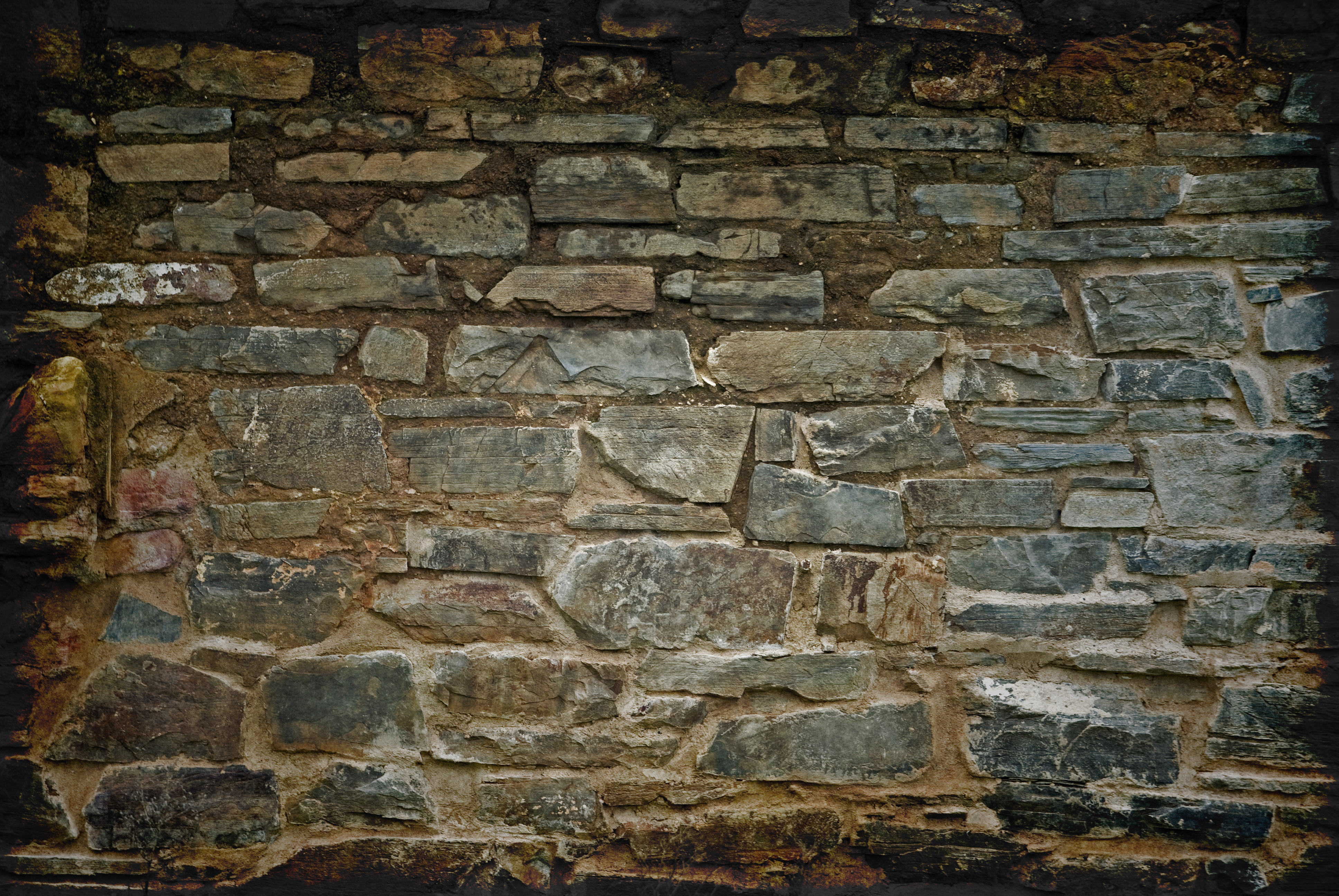 Seamless Slime Covered Old Stone Wall Background Texture Www 