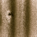 old rusty corrugated iron metal background texture photo sepia