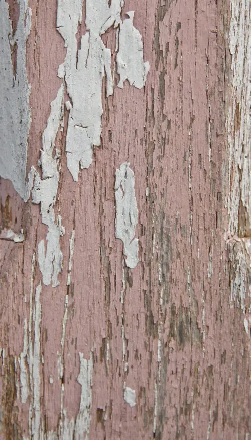 old wood with peeling paint background texture