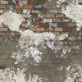 rendered rough and grungy old wall
