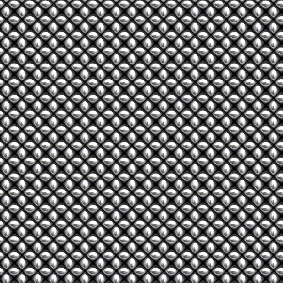 3 generated shiny steel mesh textures