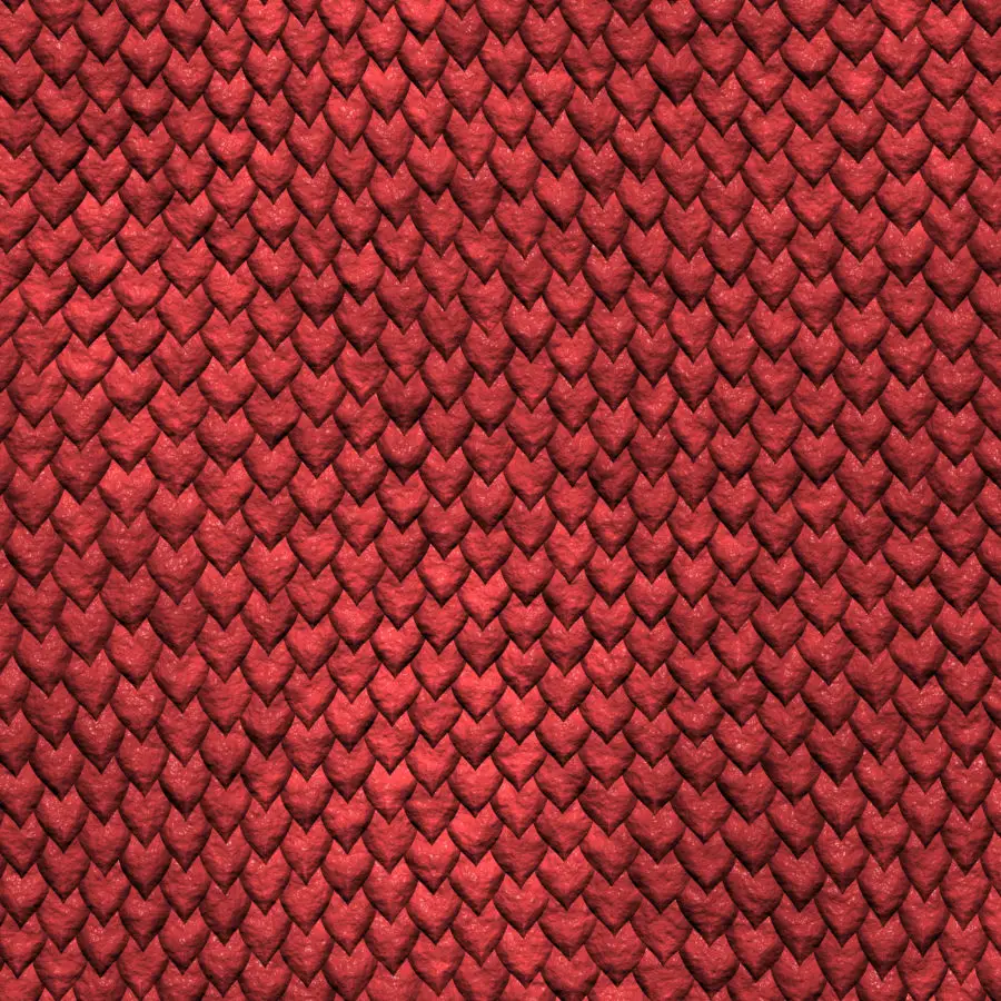 Four Dragon Scale Background Textures - Red