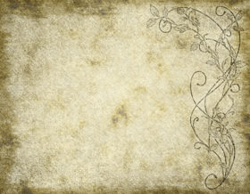 old floral paper or parchment background texture