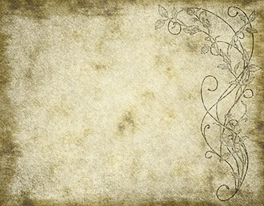 old floral paper or parchment background texture