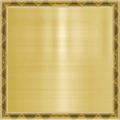 gold metal background in frame