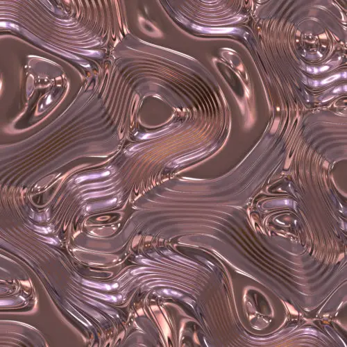 abstract flowing and moving liquid metal
