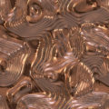 an abstract flowing and moving liquid copper metal