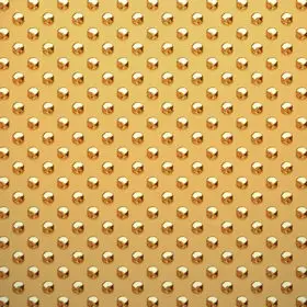 rivets in gold metal background texture