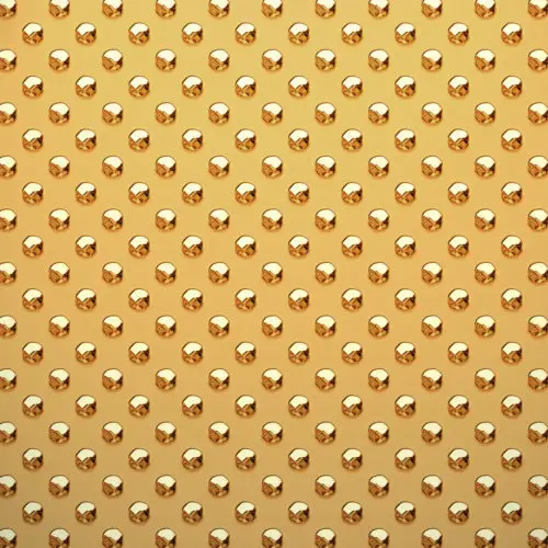 rivets in gold metal background texture