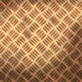 old brown rough diamond plate metal background texture