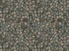 Pavement texture of old stone pavers on the road or path background