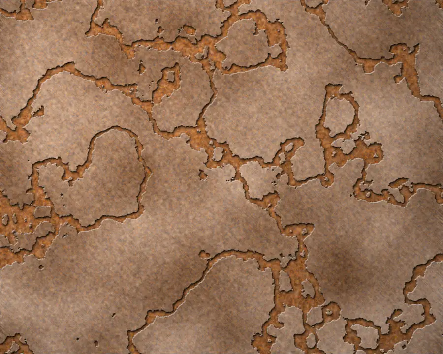 An old and cracked rusty metal generated texture