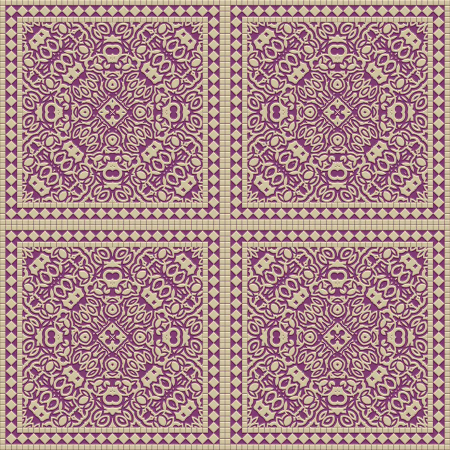 purple and cream generated seamless tile background texture