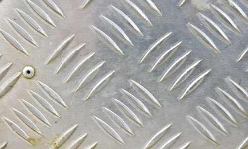 diamond or tread plate metal background texture