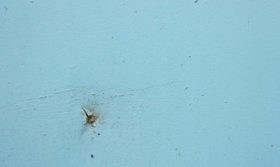 blue painted metal background texture