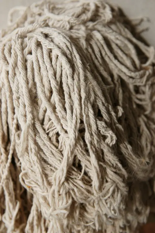 strands of the head of a mop background texture