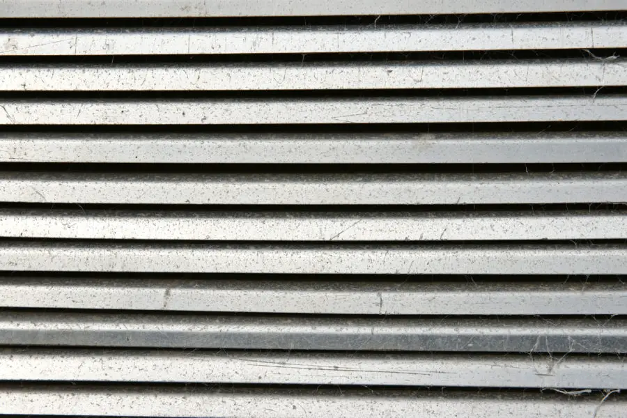 An old metal aluminum vent background texture