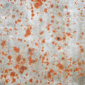 old metal background texture with red rust spots