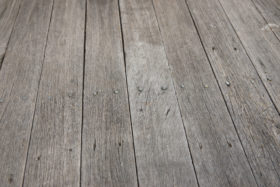old rough wooden floor boards
