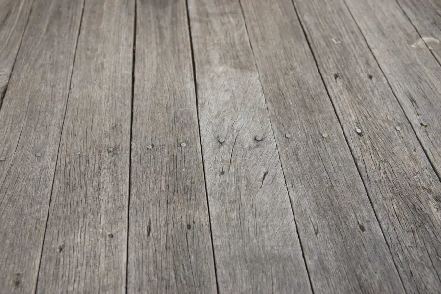 old rough wooden floor boards