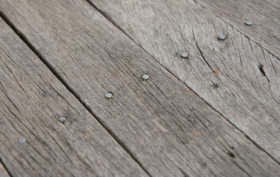 old rough wooden floor boards background image