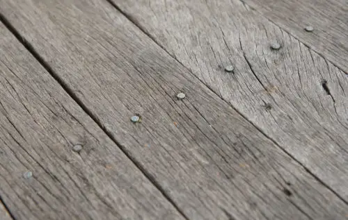 old rough wooden floor boards