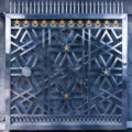 ornate iron gate in malaysia background texture