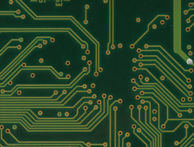 Photo of a Green PCB – Printed Circuit Board Texture Background