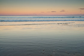 another beach sunset at coffs harbour