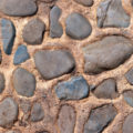 closeup texture image of a stone wall or path background