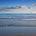 photo of a beautiful tropical beach in the morning