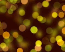 Bokeh background texture with bright yellow circles