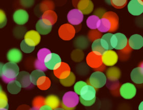 Bokeh texture with coloured circles