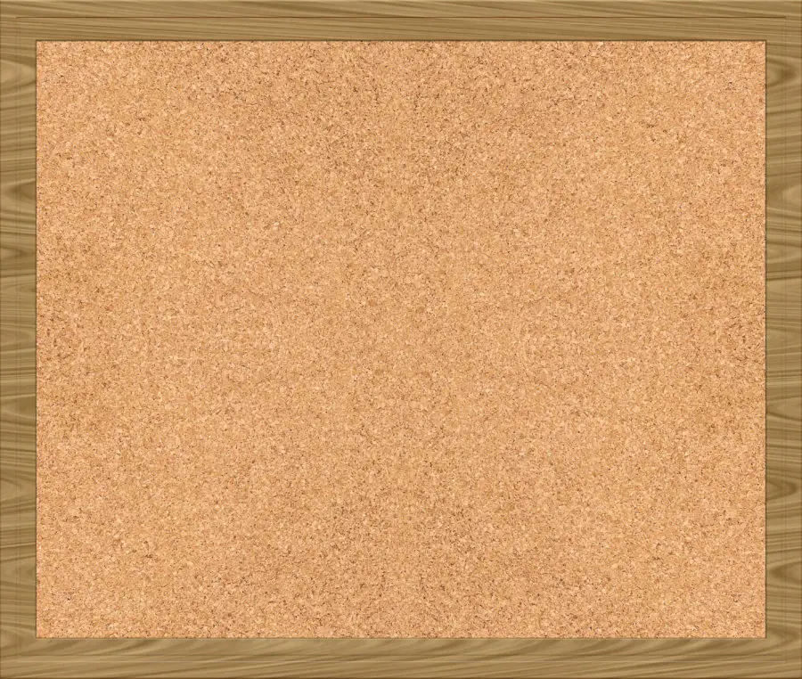 a nice large cork texture with wooden frame