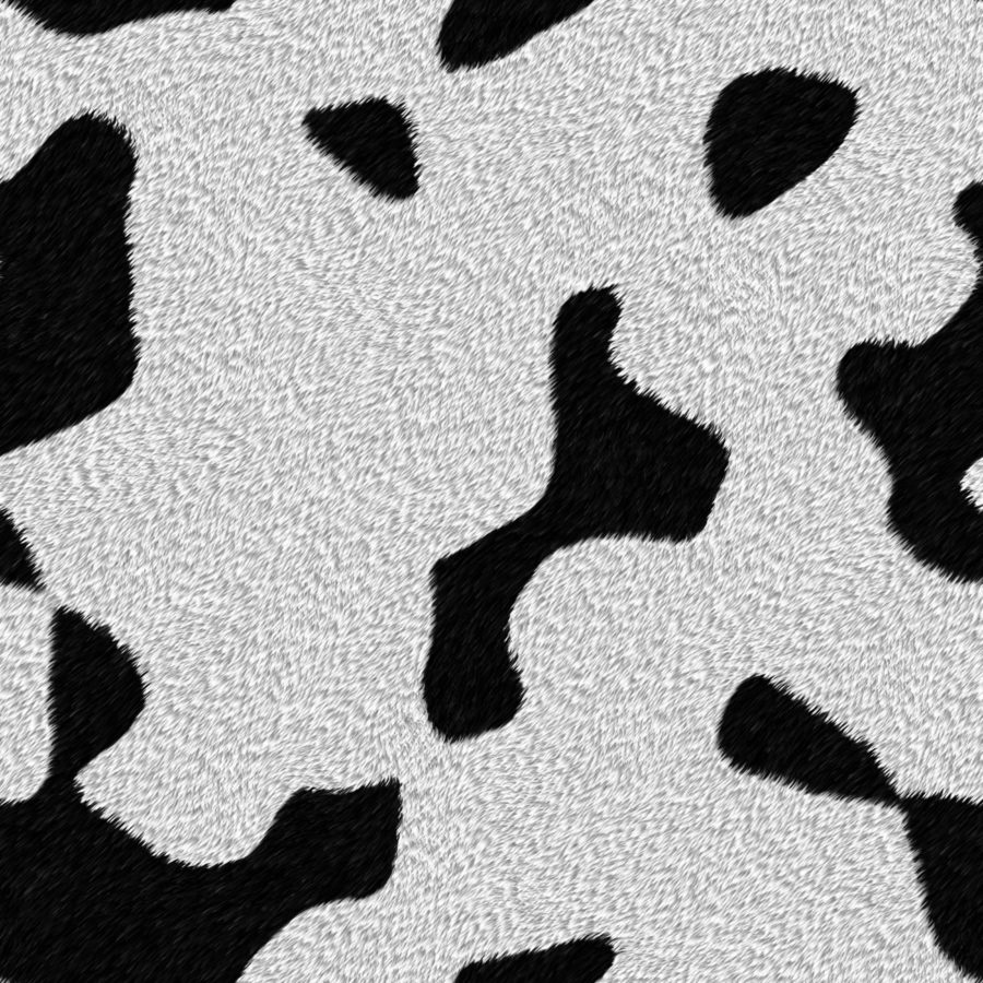 Third seamless dalmatian or dairy cow fur texture
