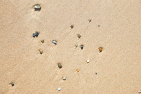 Three great beach pebbles and sand texture images