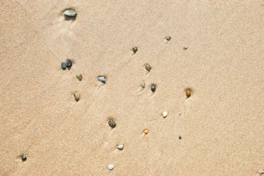 Three great beach pebbles and sand texture images