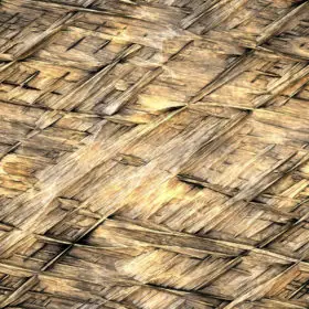 seamless background image of woven thatch straw roof