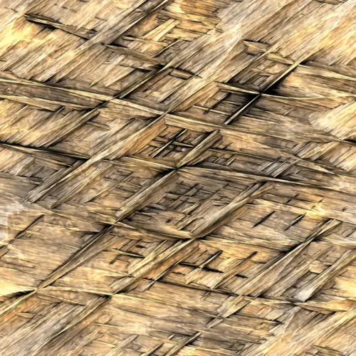 background illustration of woven straw thatch