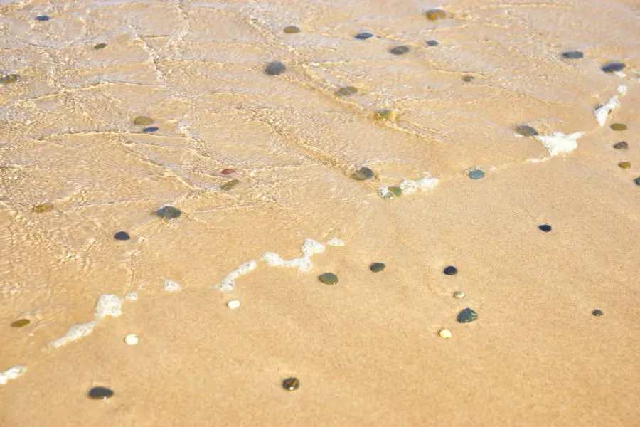 sea, beach, water rocks and sand texture
