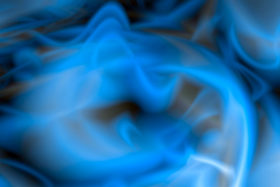 Blue abstract illustration of swirling underwater colours