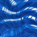 great image of a warped abstract blue background