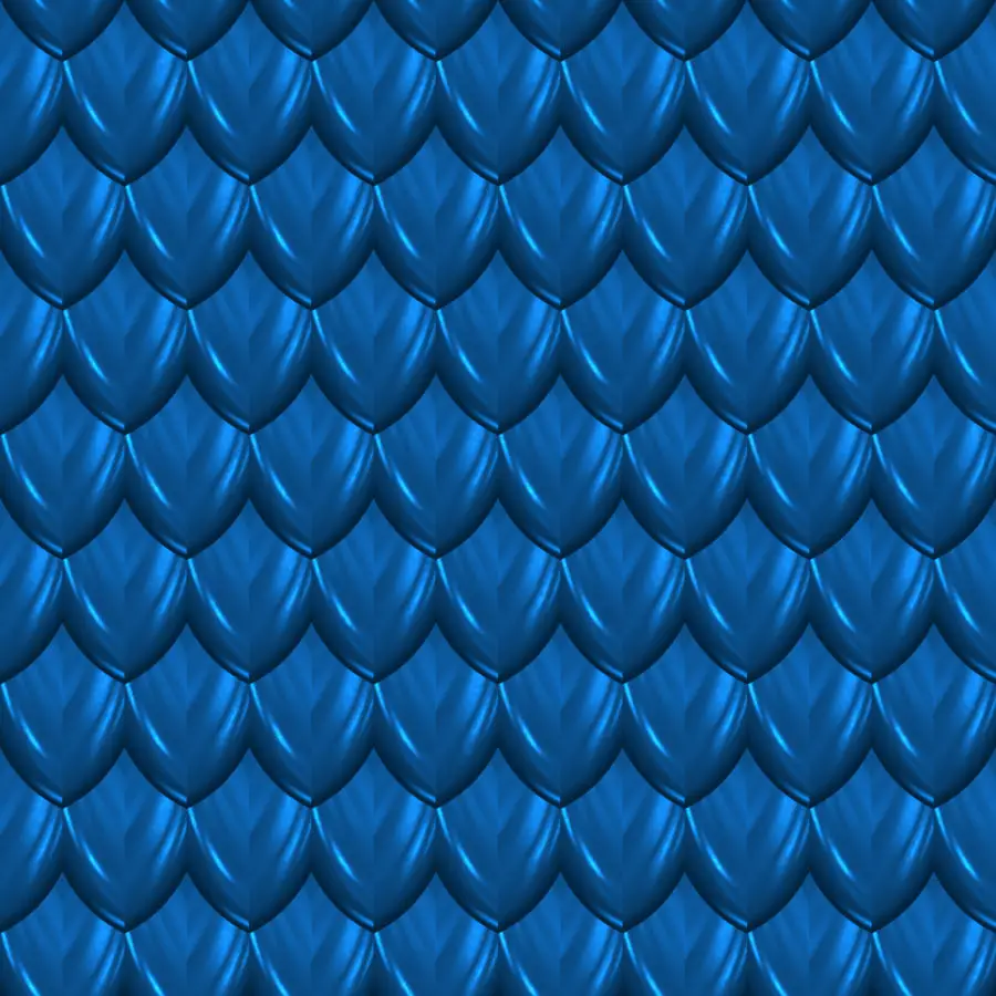 Dragon Scales in Shiny Blue Seamless Texture