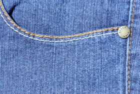 Another blue pocket of some jeans for a denim texture