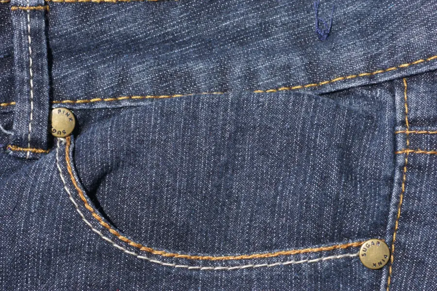 Another free texture of blue denim from a jeans pocket