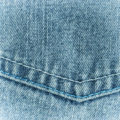 photo of the pocket of old faded denim jeans image