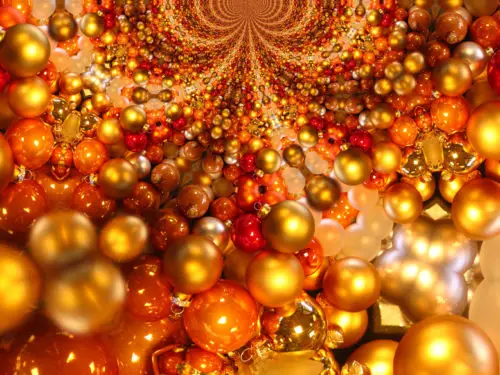 another christmas background of ball or bauble decoration