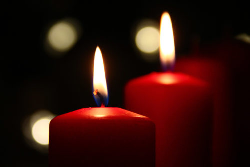 beautiful xmas candles image